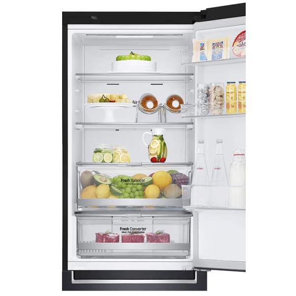 Réfrigérateur Combiné Inverter LG 341 Litres NoFrost Noir (GW-B459NQFM) Réfrigérateur Combiné Inverter LG 341 Litres NoFrost Noir (GW-B459NQFM)